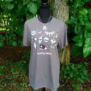 NWT Witchy Spell T Shirt & Witch Necklace